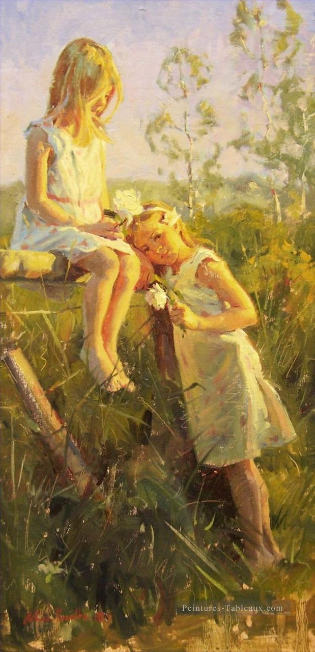 Jolie petite fille 9 impressionnisme Peintures à l'huile